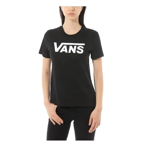 Offerta a tempo: Vans Flying V Crew Tee T-Shirt Donna, Nero (Black/Blk), Large - 24% da 28.00 € a 21.17 €