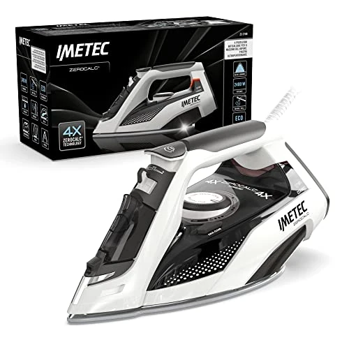 Imetec ZeroCalc Z3 3700 Steam Iron - Steam Iron 2400 Watts with Anti-Limescale Technology, High Softness & Steam Ceramic Plate 160 g - Imetec Eco Energy Saving Technology
