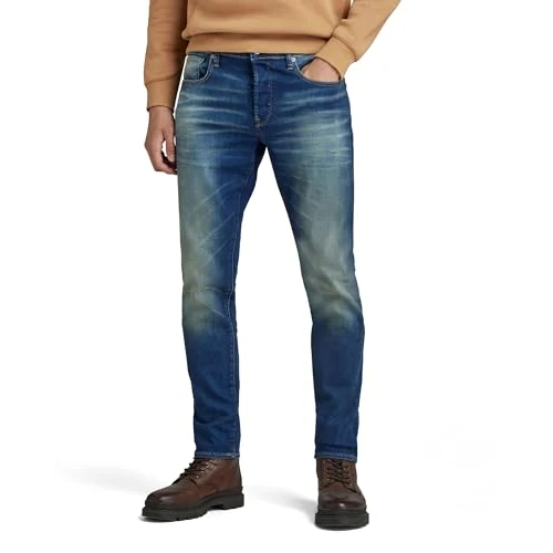 Limited offer: G-STAR Men's 3301 Slim Jeans, Blue (worker blue faded 51001-A088-A888), 28W / 34L from 120.00 EUR to 84.00 EUR (save 30%)