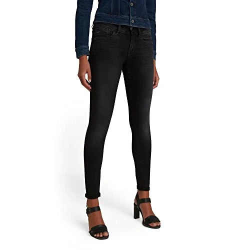 G-Star Para Mujer Lynn Mid Super Skinny Jeans, Gris (dusty grey D15266-B732-A799), 25W / 34L
