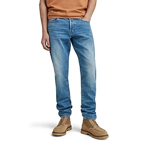 G-STAR Men's 3301 Regular Tapered Jeans, Blue (worn in azure 51003-B631-A795), 27W / 32L