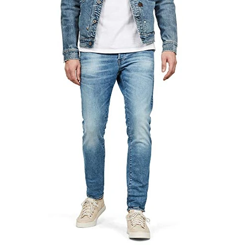 Limited-time offer: G-Star Men's 3301 Slim Fit Jeans, Blue (authentic faded blue 51001-B631-A817), 26W / 30L from 90.00 GBP to 47.13 GBP (save 48%)