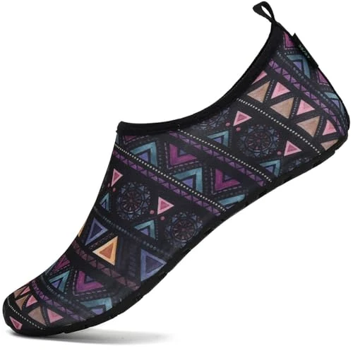 Oferta limitada: SAGUARO Hombre Mujer Zapatos de Agua Playa Escarpines Zapatillas de Deportes Acuáticos Buceo Surf Snorkel Yoga Piscina, Morado 46/47 de 15.99 € a 9.49 € (ahorro 41%)