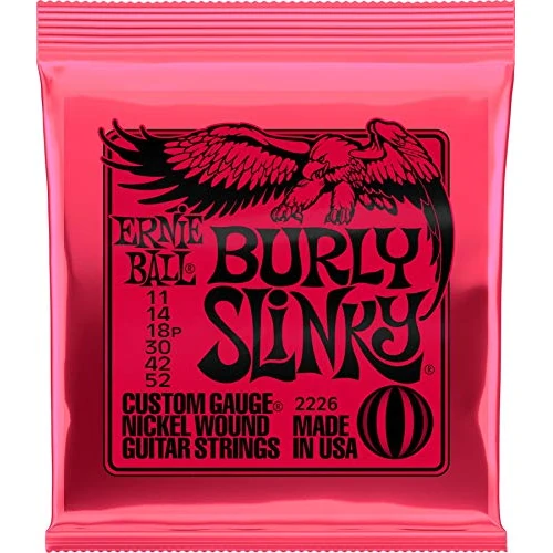 Ernie Ball Burly Slinky Nickelwound Electric Guitar Strings 11-52 Gauge