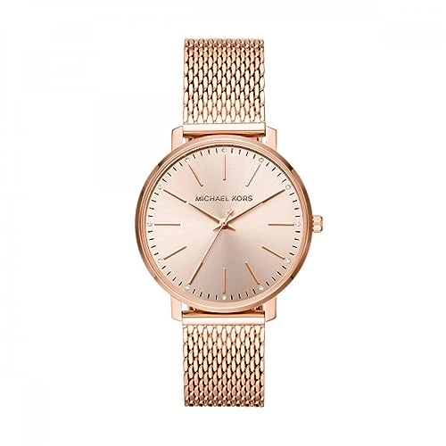 Zeitlich begrenztes Angebot: Michael Kors Damenuhr Pyper, 38 mm Gehäusegröße, Dreizeigerwerk, Edelstahlarmband von 195.00 € auf 195.00 € (0.00% Rabatt)