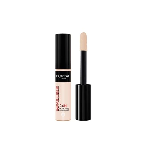 L'Oréal Paris Concealer zum Abdecken und Auffrischen, Für ein deckendes Finish und bis zu 16H Halt, Infaillible More Than Concealer, Farbe: 323 Fawn, 11 ml
