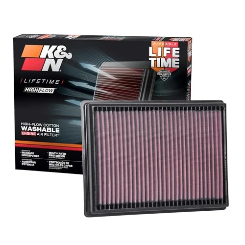 Offerta a tempo: K&N Filters 33-3131 Filtro Aria Sportivo Filtro aria motore quadrato Filtro a lunga durata - 15% da 66.63 € a 56.64 €