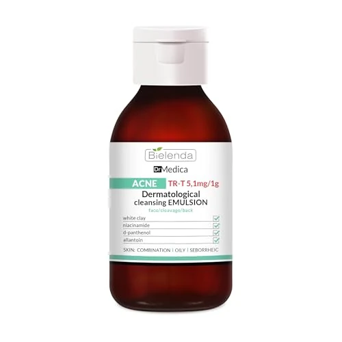 Oferta limitada: Bielenda Dr Medica Acne - Emulsión Limpiadora Dermatológica para Rostro, Escote y Espalda, Loción Limpiadora para Piel Mixta, Grasa y Acneica, 250 ml de 8.00 EUR a 8.00 EUR (ahorro 0%)