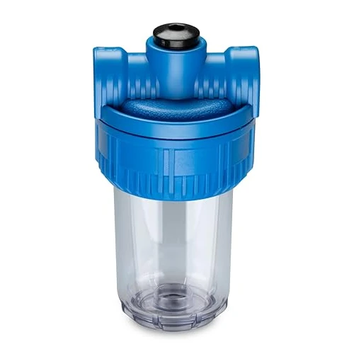 WK - Contenitore Vuoto per Filtrazione Acqua da 5 Pollici con Attacchi da 1/2 Pollice, Utilizzabile con Tutte le Cartucce