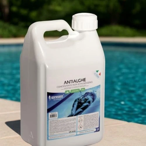 Offerta a tempo: San Marco Antialghe liquido concentrato non schiumogeno per piscina e SPA, antialga per piscine liquido, alghicida e igienizzante, schiarente, disponibile in formato da 5,10,25 kg. (5 kg) - 0.00% da 21.90 € a 21.90 €