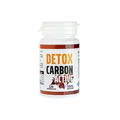 Natural Sprint - Détox charbon actif avec probiotique ferment lactique – Ventre plat 7 milliards UFC + enzymes digestives + fenouil + anis + charbon végétal – 120 comprimés Fabriqué en Italie