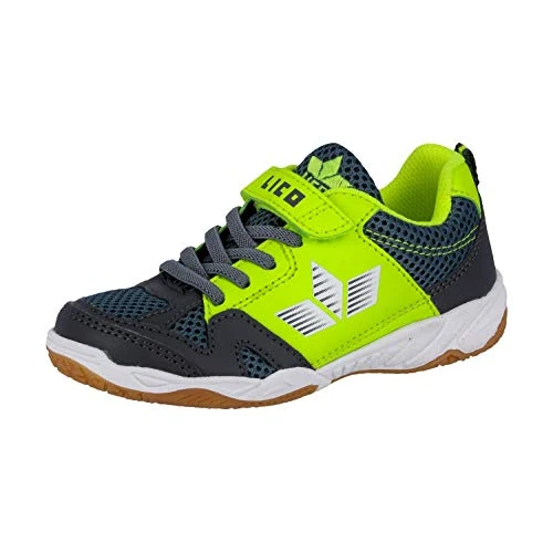 Zeitlich begrenztes Angebot: Lico Sport VS Unisex Kinder Hallenturnschuh, Anthrazit/ Lemon, 36 EU von 31.99 € auf 23.37 € (26.95% Rabatt)