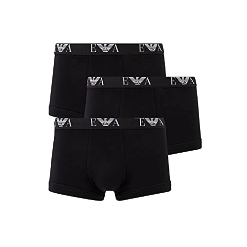 Emporio Armani Heren 3 pakstammen, zwart, wit, M