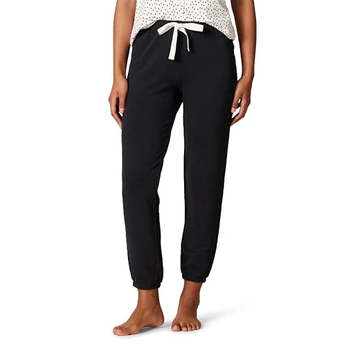 Offerta a tempo: Amazon Essentials Pantaloni da jogging da donna leggeri in spugna (disponibili in taglie forti), nero, L - 32% da 20.00 € a 13.60 €