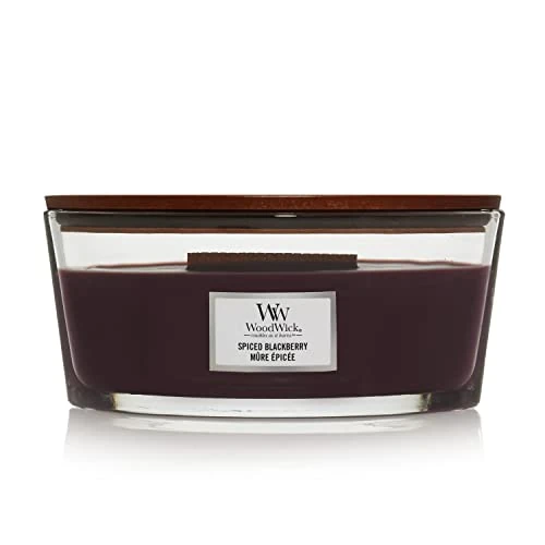 Oferta limitada: Woodwick Ellipse Vela Aromática, Morado (Spiced Blackberry), 453g de 39.90 EUR a 29.89 EUR (ahorro 25%)