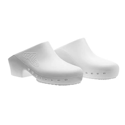 Tijdelijke aanbieding: Calzuro - Klassieke sanitaire schoenen S met gaten aan de zijkant, CE professionele kwaliteit 35-36 wit van 66.96 EUR naar 66.96 EUR (korting 0%)