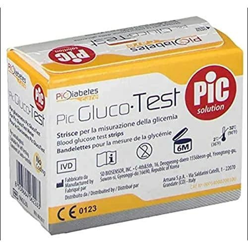 Pic Solution GlucoTest Strips 50 Pieces