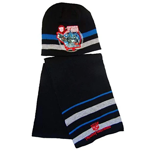Offerta a tempo: Hasbro Transformer cappello invernale e sciarpa per bambini e ragazzi in diverse taglie (nero, 5) - 50% da 17.95 € a 8.99 €