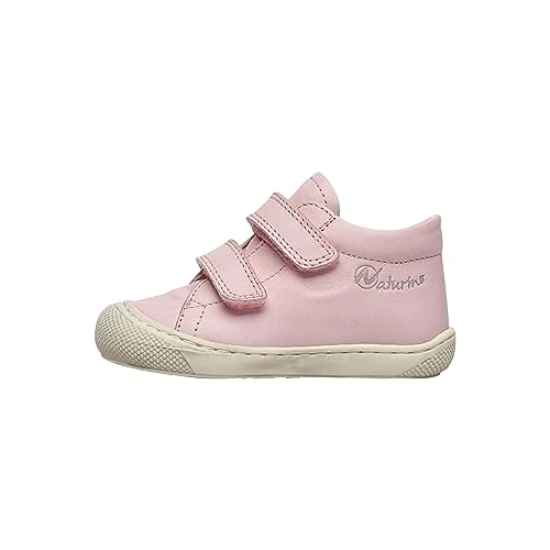 Offerta a tempo: Naturino Scarpine Primi Passi in Pelle, Bianco-Rosa 19 — 40% da 77,00 € a 46,48 €