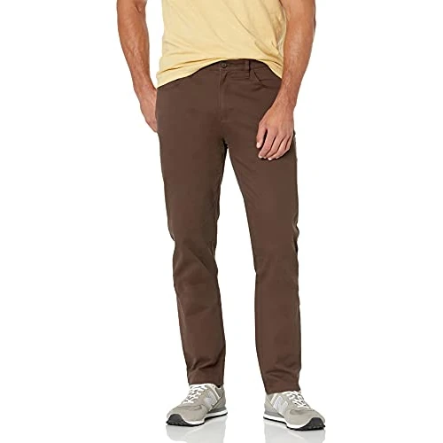 Zeitlich begrenztes Angebot: Amazon Essentials Herren 5-Pocket-Chinohose, Komfortabler Stretch, Sportlich Geschnitten (Früher Goodthreads), Braun, 34W / 33L von 21.86 € auf 21.86 € (0.00% Rabatt)