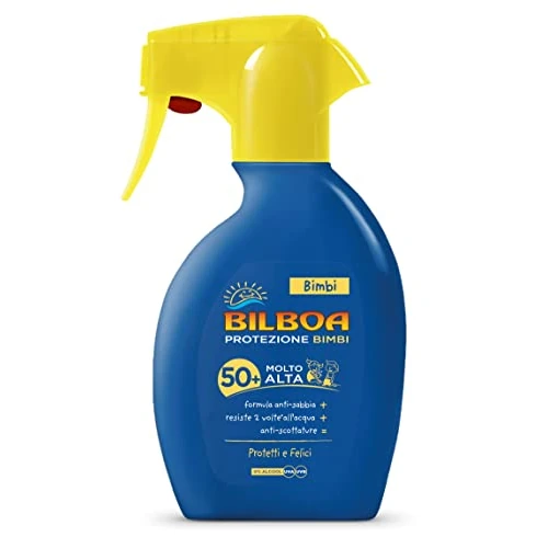 Begrenztes Angebot: Bilboa Kinder-Solarauslöser für Kinder, mit LSF 50+, Anti-Sand, wasserdicht und Anti-Verbrühung, dermatologisch getestet, 250 ml von 9.99 EUR auf 9.99 EUR (Rabatt 0%)