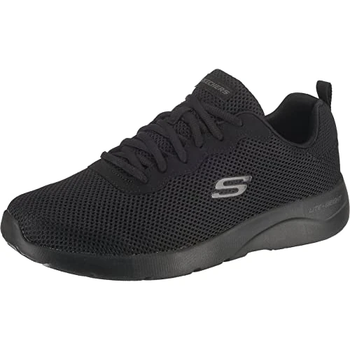 Limitiertes Angebot: Skechers Herren Dynamight 2.0 Rayhill Sneaker, Black Mesh Pu Trim, 47.5 EU von 69.95 EUR auf 39.69 EUR (Spare 43%)