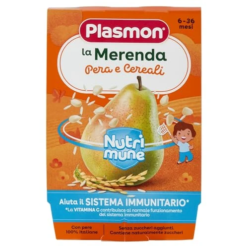 Offerta a tempo: Plasmon Merenda Pera e Cereali, 2x120g (12 Confezioni) — 12% da 23,76 € a 20,99 €