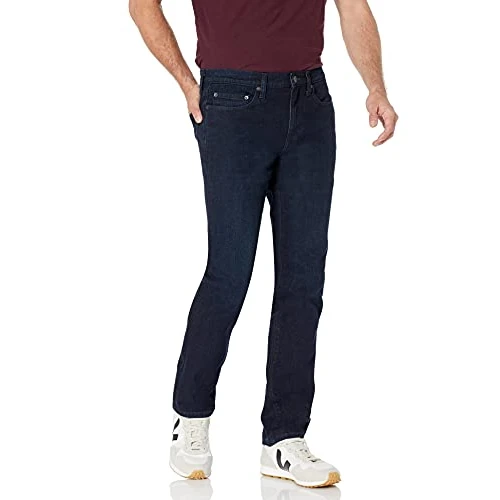 Amazon Essentials Jeans Slim Fit - colori fuori produzione Uomo, Blu Sovratinto, 31W / 29L
