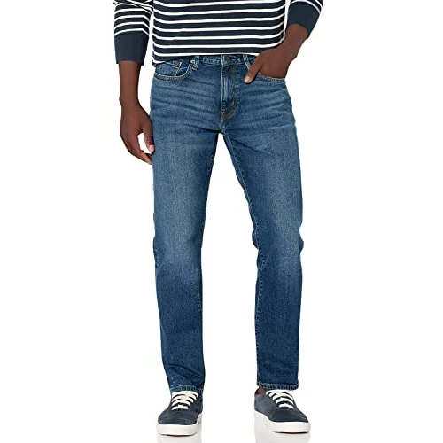 Offerta a tempo: Amazon Essentials Jeans Elasticizzati, Vestibilità Atletica - colori fuori produzione Uomo, Delavé Vintage, 36W / 29L - 0.00% da 23.60 € a 23.60 €