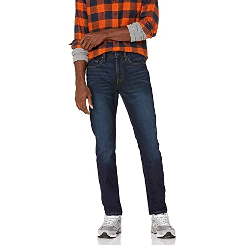 Offerta a tempo: Amazon Essentials Jeans Slim Fit - colori fuori produzione Uomo, Indaco Slavato, 29W / 34L - 0.00% da 23.48 € a 23.48 €