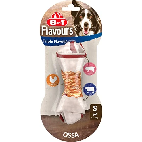 Offerta a tempo: 8in1 Triple Flavour Bone S - Osso da masticare per cani - 1 Pezzo - 33% da 5.99 € a 3.99 €