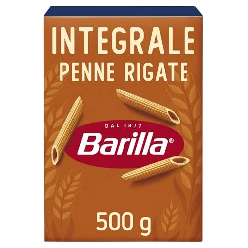 Offerta a tempo: Barilla Pasta Penne Rigate Integrali, Pasta Corta di Semola Integrale di Grano Duro - 500 g - 50% da 1.62 € a 0.81 €