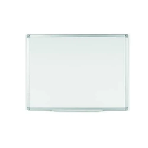 BoardsPlus - Lavagna Magnetica Bianca, 60 x 45 cm, Lavagna Cancellabile A Secco Con Cornice Sottile In Alluminio Anodizzato, Superficie In Acciaio Laccato