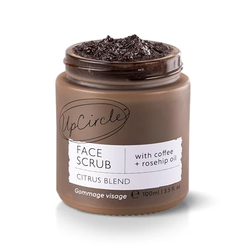 Offerta a tempo: UpCircle Scrub viso al caffè - Miscela di agrumi per pelli normali e secche 100 ml - Burro di karité, cocco e olio di rosa canina - Esfoliante viso naturale e vegano per una pelle morbida e liscia - 0.00% da 24.99 € a 24.99 €