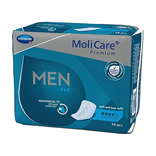 Offerta a tempo: MoliCare Premium MEN PAD, assorbenti per incontinenza uomo, enuresi, vescica debole, forma a V, 2 gocce, 168 pezzi - 0% da 23.33 € a 23.33 €