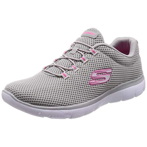 Skechers Womens Summits Artistry Chic Zapatillas De Deporte, Grey, 2.5 UK