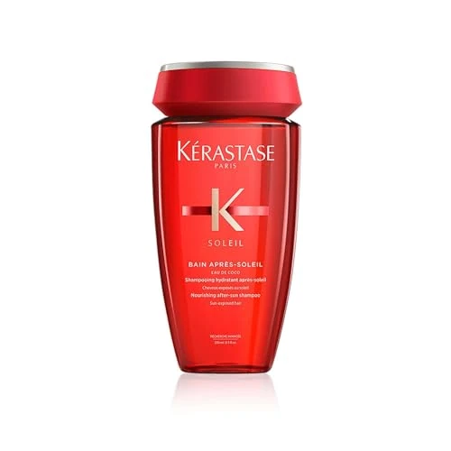 Offre limitée : KÉRASTASE Soleil - Shampoing Soin avec Protection Solaire - Pour Tous Types de Cheveux - Bain Après-Soleil - 250 ml de 27.70 EUR à 17.45 EUR (remise 37%)