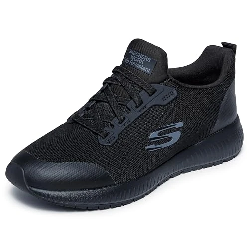 Offerta a tempo: Skechers Squad Sr, Scarpe da ginnastica Donna, Black Flat Knit, 41 EU - 45% da 79.95 € a 43.99 €