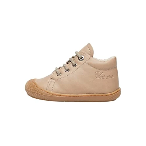 Naturino Scarpine Primi Passi in Nappa con Fodera in Lana, Beige 17