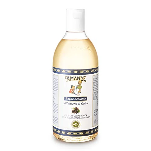 Offre limitée : L'AMANDE - Bain moussant pour homme et femme avec huile essentielle romarin, douche gel nettoyant et hydratant corps - mousse douce et naturelle avec notes de sauge et extrait de mûre, 500 ml de 10.66 EUR à 10.66 EUR (remise 0%)
