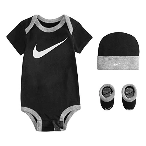 Nike Swoosh Bodysuit voor baby's Black 0/6 maanden
