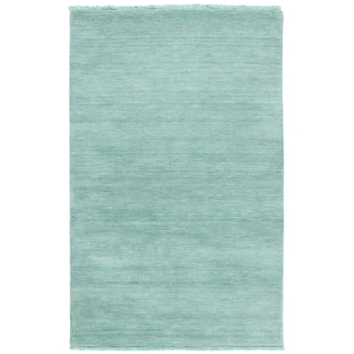 Oferta limitada: RugVista Handloom Fringes, Alfombra, Shaggy/Handloom, 160 x 100 cm, Rectangular, Pelo Medio, Sala de Estar, Comedor, Dormitorio, Limpieza en seco, Certificado Care & Fair, Turquesa de 176.00 EUR a 176.00 EUR (ahorro 0%)