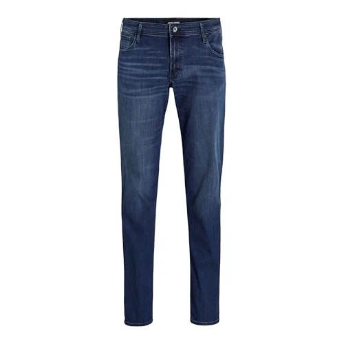 JACK & JONES Male Slim Fit Jeans Jjiglenn Jjoriginal CB 816 NOOS Slim Fit Jeans, Blue Denim, 32 W/36 L