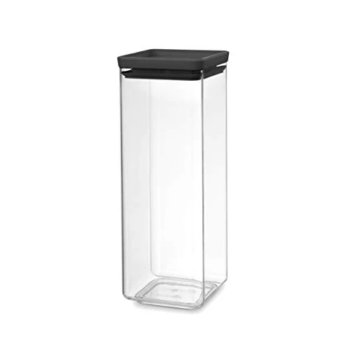 Tijdelijke aanbieding: Brabantia Tasty+ Voorraadpot stapelbaar, Dark Grey, 2.5L van 15.75 € naar 14.00 € (11% korting)