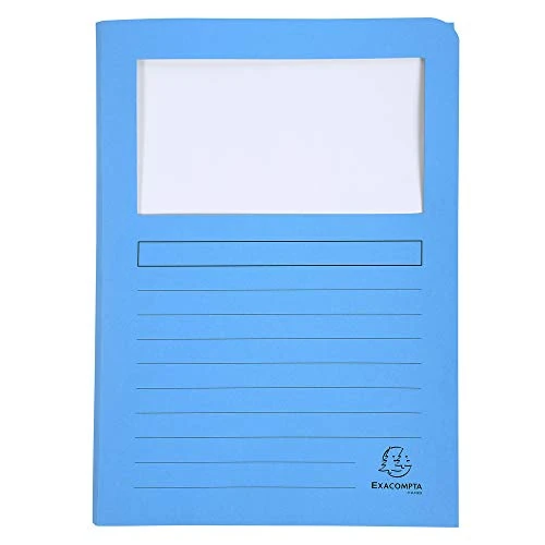 Limited-time offer: Exacompta 50 Window folders Plastic-Free with Gusset Super Assorted from 28.30 £ to 28.30 £ (save 0.00%)