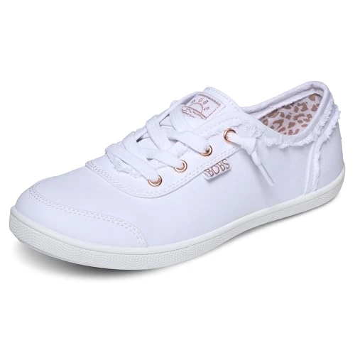 Zeitlich begrenztes Angebot: Skechers Damen Bobs B Cute Trainers, White Canvas, 37.5 EU von 50.00 € auf 50.00 € (0.00% Rabatt)