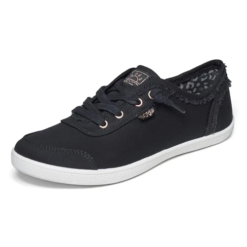 Zeitlich begrenztes Angebot: Skechers Damen Bobs B Cute Sneaker, Black Canvas, 36.5 EU von 49.95 € auf 33.09 € (34% Rabatt)