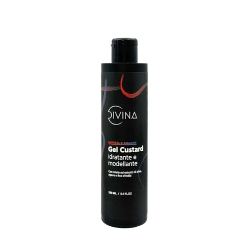 Afro curly hair styling gel Natural & Amazing by DIVINA BLK. Anti-frizz and modelling moisturizing action, with natural extracts (250ml)