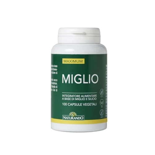 Naturando Maximum Miglio per il Benessere di Capelli e Unghie con Miglio e Silicio - 100 Capsule vegetali