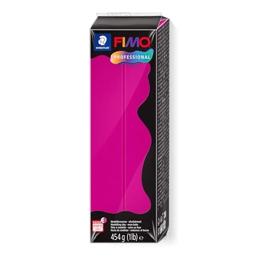 Offerta a tempo: STAEDTLER FIMO Professional - Pasta modellabile per Forno (Blocco Grande 454 g (1 lb)), Colore: Magenta Puro - 71% da 19.14 € a 5.53 €